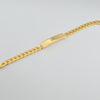18K Gold Curb ID 7.1mm Bracelet 13.5g