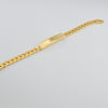 18K Gold Curb ID 7.1mm Bracelet 13.5g