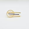 18K Gold Triple Blue Line S8.75 Ring 6.4g