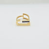 18K Gold Navy J Ring 3.5g
