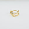 18K Gold Navy J Ring 3.5g