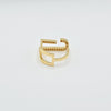 18K Gold Navy J Ring 3.5g