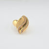 18K Gold Diamond Curve S9.5 Ring 6.5g