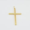 18K  Yellow Gold Cross Pendant 2.7g
