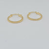 18K Gold Greek Key Earrings 1.5g