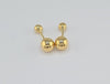 18K Gold Small Gold Ball Earrings 2.2g