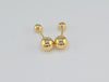 18K Gold Small Gold Ball Earrings 2.2g
