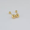 18K Gold Small Gold Ball Earrings 2.2g