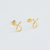 18k Nail Earrings 0.90g