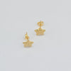 18k Mini Star Earrings 0.50g
