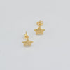 18k Mini Star Earrings 0.40g