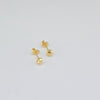 18K Gold Flat Back Stud Earring 0.30g