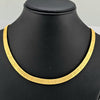 18K Gold Flat Ribbed Chain 19.5g
