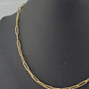 18K Gold Paper Clip Chain 2.2g