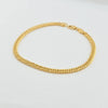 18K Gold Diamond Cut Curb Bracelet 4.8g