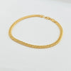 18K Gold Diamond Cut Curb Bracelet 4.8g
