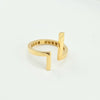 18K Gold Geometrical North & South S7 Ring 2g