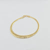 18k Flat Tight Curb Bracelet 6.7g