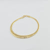 18k Flat Curb Bracelet 3.1g
