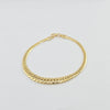 18K Gold Gradual Curb Bracelet 3.1g