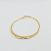 18K Gold Gradual Curb Bracelet 3.1g