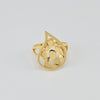 18K Gold Tear Drop Flex S8.5 Ring 3.2g