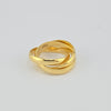 18K Gold Trinity S5 Ring 7g