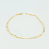 18k Paperclip 6mm Bracelet 1.9g