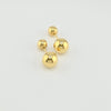 18k Double Ball Stud Earrings 2.2g