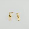 18K Gold Medium Hardwear Earrings 2.6g