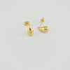 18K Gold Mini Tear Drop  Earrings 1g