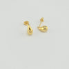 18K Gold Mini Tear Drop  Earrings 1g
