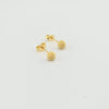 18k Mini Sand Ball Stud Earrings 0.70g