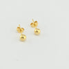 18K Mini Ball Stud Earrings 1g