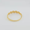 18K Gold Double Wave Bangle 13.2g