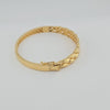 18K Gold Double Tear Drop Bangle 13.3g