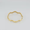 18K Gold Wave Bangle 10.7g