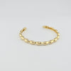 18K Gold U Wave Bangle 6.7g