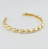 18K Gold U Wave Bangle 6.7g