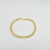 18K Gold Curb 6.5mm Bracelet 6.3g