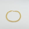 18K Gold Curb 6.5mm Bracelet 6.3g