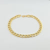 18K Gold Curb 6.5mm Bracelet 6.3g