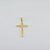 18K Gold Greek Key Design Cross  Pendent 3.2g