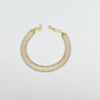 18k 2Toned Lace 10mm Bracelet 7.5g