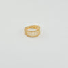 18K Gold Waved Ring 1.9g