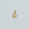 18k Mini Round Pendant 0.32g