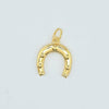 18k Large Horseshoe Pendant 1.6g