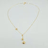 18K Gold Double  Heart  Necklace 1.2g