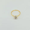 18K Gold Love Knott 2 Tone Ring 1.04g