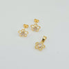 18K Gold Flower Set 1.1g